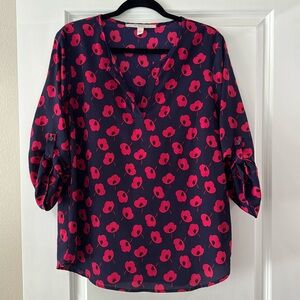 Stitch Fix 41 Hawthorn 3/4 sleeve poppy blouse